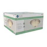 Boston Harbor OG24009B Ceiling Light, 2-Lamp, CFL Lamp, Satin Nickel Fixture