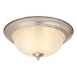 Boston Harbor OG24009B Ceiling Light, 2-Lamp, CFL Lamp, Satin Nickel Fixture