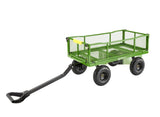 Gorilla Carts GCG-9004T Utility Cart, 900 lb, 40 in L x 21 in W Deck, Steel Deck, 4-Wheel, 10 in Wheel, Pneumatic Wheel