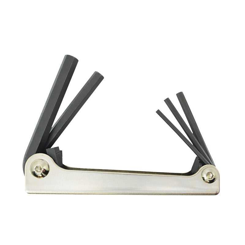 Bondhus 14585 Hex Key Fold Up Tool, 5-Piece, Protanium Steel, ProGuard, Specifications: SAE Measurement