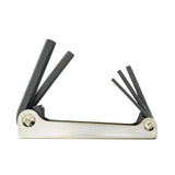 Bondhus 14585 Hex Key Fold Up Tool, 5-Piece, Protanium Steel, ProGuard, Specifications: SAE Measurement