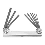 Bondhus 14591 Hex Key Fold Up Tool, 9-Piece, Protanium Steel, ProGuard, Specifications: SAE Measurement