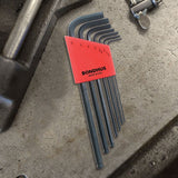 Bondhus 10992 L-Wrench Set, 7-Piece, Steel, ProGuard, Specifications: Ball End Tip, Long Arm Handle