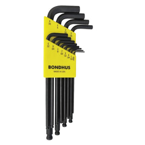 Bondhus 10936 Ball End L-Key Set, 12-Piece, ProGuard, Specifications: SAE Measurement System