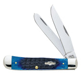 Case XX 02800 Folding Pocket Knife, 3-1/4 in Clip, 3.27 in Spey L Blade, Stainless Steel Blade, 2-Blade, Jigged Handle