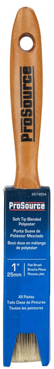 ProSource OR 1172 0100 Flat Pain Wt Brush, 1in W, Flat Cut, Polyester Blend
