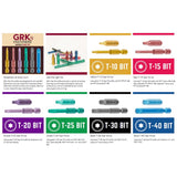 GRK Fasteners Star T20 X 2 in. L Power Bit Steel 2 pc