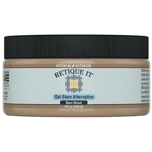 Retique It RQ-GS08-BARN-R8 Stain Alternative, Barn Wood, Gel, 8 oz