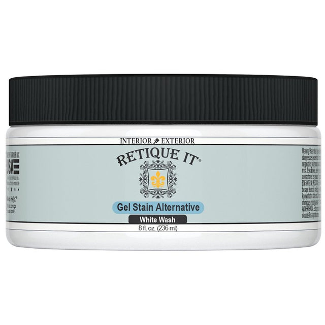 Retique It RQ-GS08-WWSH-R8 Stain Alternative, White Wash, Gel, 8 oz