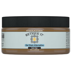 Retique It RQ-GS08-DOAK-R8 Stain Alternative, Dark Oak, Gel, 8 oz