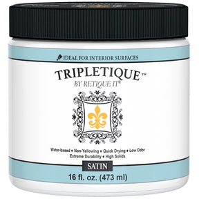 Retique It Tripletique RQ-TPLQ16S-R10 Interior Top Coat, Satin, 16 oz