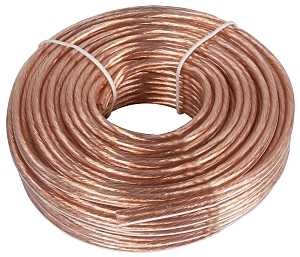 Zenith AS105018C Speaker Wire, 18 AWG Wire, PVC Sheath, Clear Sheath, 50 ft L