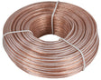 Zenith AS110024C Speaker Wire, 24 AWG Wire, PVC Sheath, Clear Sheath