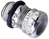 Halex 62515 EMT Raintight Connector, 1-1/2 in Compression, Steel, Each, Pack of 2