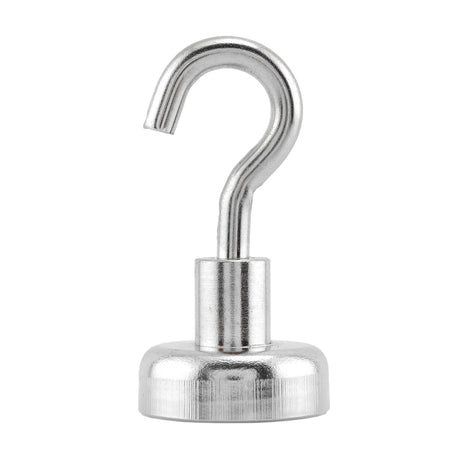 Magnet Source 1.4 in. L X .787 in. W Silver Magnetic Hook 28 lb. pull 2 pc