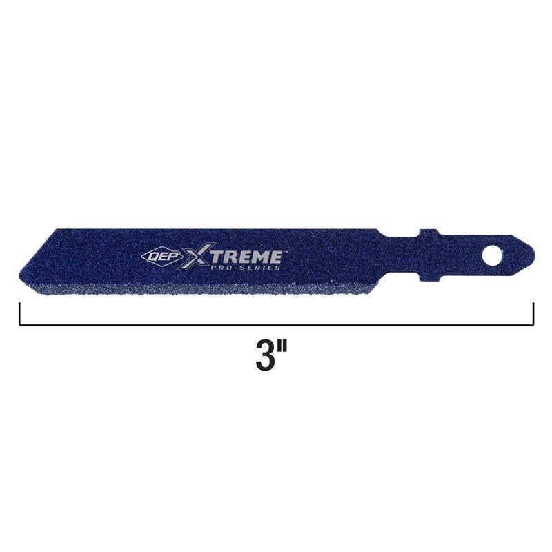 QEP 3 in. Diamond Grit T-Shank Jig Saw Blade 10/14 TPI 1 pk
