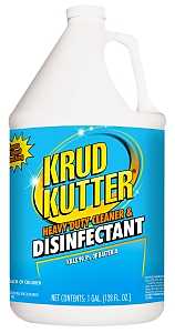 Krud Kutter DH012 Heavy-Duty Cleaner and Disinfectant, 1 gal, Liquid, Clear