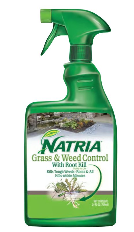 Natria 707200A Weed and Grass Killer, Liquid, Clear, 24 oz, Pack of 4