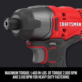 Craftsman 20V Cordless Brushed 4 Tool Combo Kit
