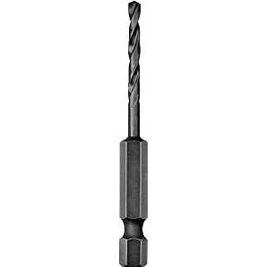 DEWALT DD5113 Impact Drill Bit, 13/64 in Dia, 3-1/16 in OAL, Spiral Flute, 1/4 in Dia Shank, Hex Shank