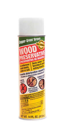 Copper Green Flat Brown Oil-Based Wood Preservative Spray 14 oz, Pack of 12