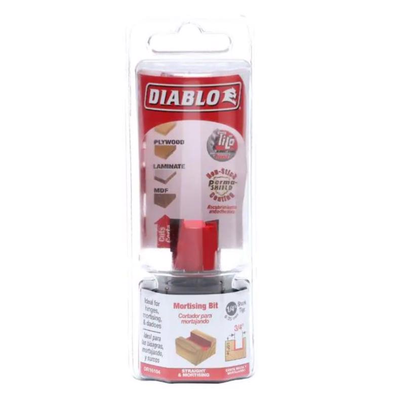 Diablo 3/4 in. D X 2 in. L Carbide Mortising Router Bit