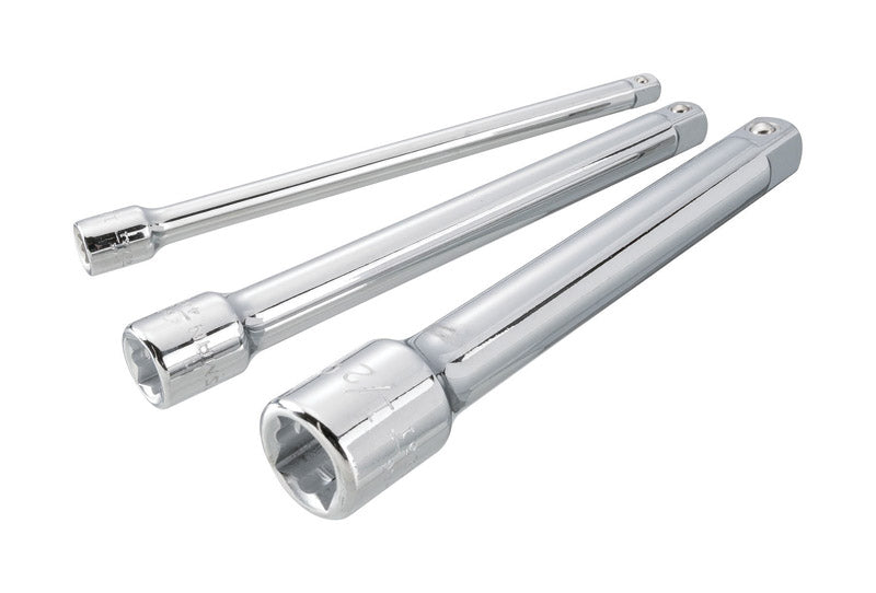 Craftsman 6 in. L X 1/4, 3/8 and 1/2 in. drive SAE Extension Bar Set 3 pc