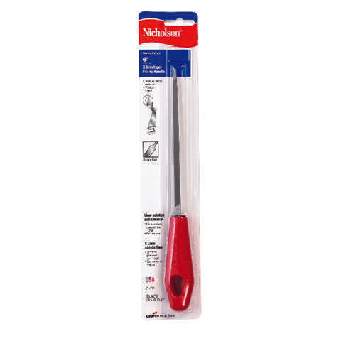 Crescent Nicholson 6 in. L X 2.5 in. W High Carbon Steel Single Cut Taper File 1 pc