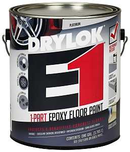 Drylok 23813 1-Part Floor Paint, Semi-Gloss, Platinum, 1 gal, Pack of 2