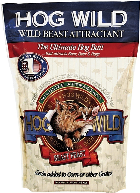 Evolved Habitats Hog Wild EVO34094 Wild Beast Attractant, Berries, Molasses, 4 lb Bag
