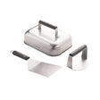 Camp Chef BGSET3 Smashed Burger Kit, Stainless Steel, Soft-Touch Handle