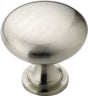 Amerock Edona Series BP53005G10 Cabinet Knob, 1-1/8 in Projection, Zinc, Satin Nickel