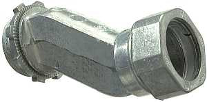 Halex 03907 EMT/Box Offset Connector, 3/4 in Compression, Zinc, Each, Pack of 10
