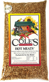Cole's Hot Meats HM20 Safflower Seed Wild Bird Food, 20 lb, Blended, Seed, Hot Cajun, Bag, Pack of 2