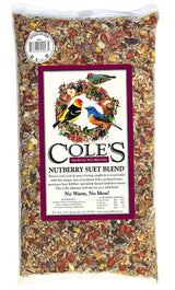 Cole's Nutberry Suet Blend NB05 Sunflower Meats Wild Bird Food, 5 lb, Blended, Seed, Bag