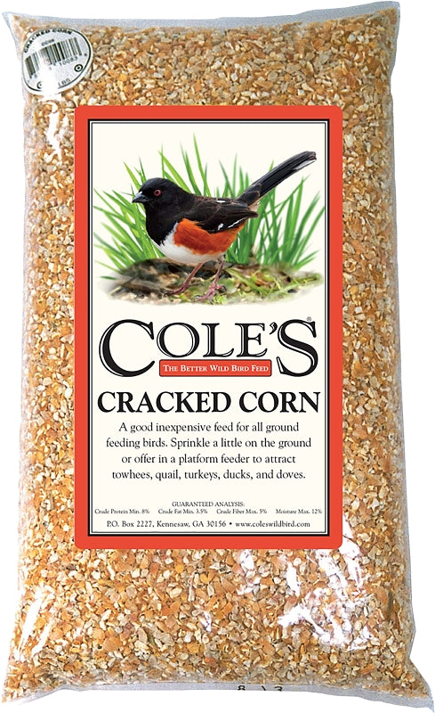 Cole's CC05 Cracked Corn Wild Bird Food, Straight, Seed, 5 lb Bag