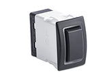 Sierra RK40670B Rocker Switch w/Halo LED Light, ON - OFF - ON, DPDT, Blue