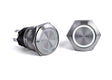 Sierra AV10040W Push-Button Switch, Off/On, White Halo LED