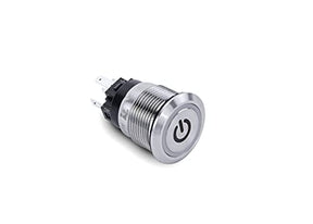 Sierra AV10060R Push-Button Switch, Off/On, Red Halo LED w/On-Off Symbol