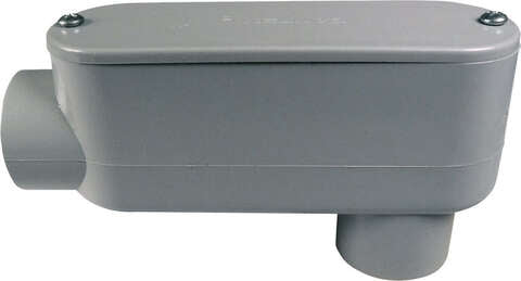 Cantex 3 in. D PVC Conduit Body For PVC 1 pk