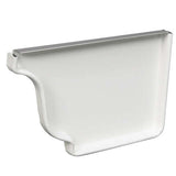 Amerimax 4.5 in. H X 6 in. W White Aluminum K Right End Cap