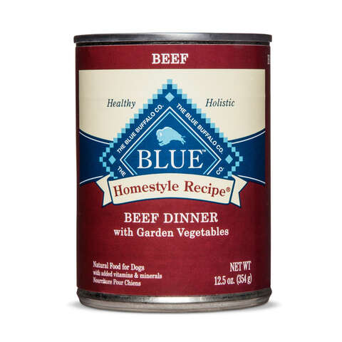 Blue Buffalo All Ages Beef Dinner Wet Dog Food 12.5 oz, Pack of 12