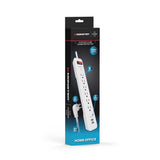 Monster Just Power It Up 3 ft. L 6 outlets Surge Protector w/USB White 1080 J