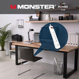 Monster Just Power It Up 15 ft. L 6 outlets Surge Protector White 1080 J