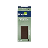 Leviton Decora 15 amps Three Pole Rocker AC Quiet Switch Brown 1 pk