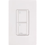 Lutron Caseta 5 amps Single Pole Wireless Smart-Enabled Rocker Switch White 1 pk