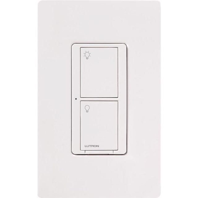 Lutron Caseta 5 amps Single Pole Wireless Smart-Enabled Rocker Switch White 1 pk