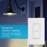 Lutron Caseta 5 amps Single Pole Wireless Smart-Enabled Rocker Switch White 1 pk