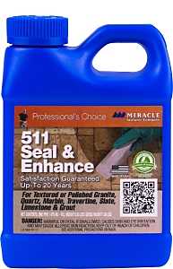 Miracle Sealants 511 Series SEENPT6 Seal and Enhance, 1 pt, Liquid, Solvent