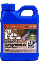 Miracle Sealants 511 Series SEENPT6 Seal and Enhance, 1 pt, Liquid, Solvent